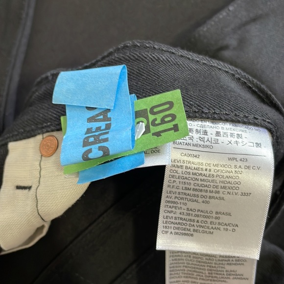 Men’s Levi’s 501 Jeans, Size 44w x 30L, Color: Black - Picture 2 of 7